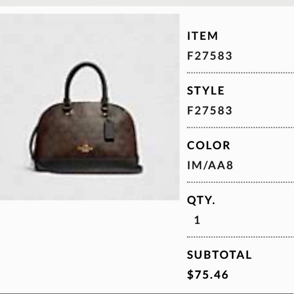 Brand new Coach mini Satchel purse